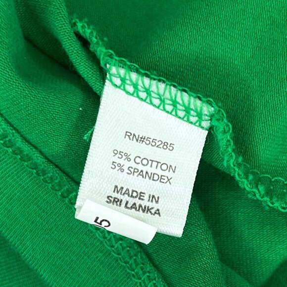 Express Green "Sexy Stretch" Long Sleeve Top | Low Neck | Women's XS - Picture 6 of 6